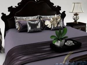 bedroom set 016 3D Model