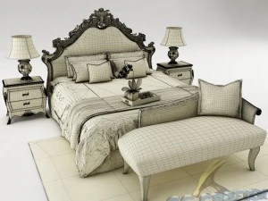 bedroom set 016 3D Model
