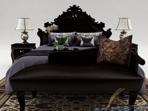 bedroom set 016 3D-Modell