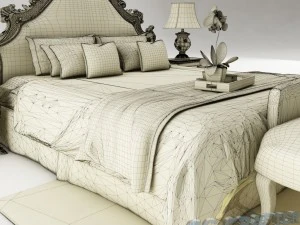 bedroom set 016 3D Model