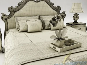 bedroom set 016 3D Model