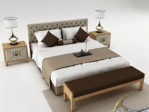 slaapkamerset 017 3D Model