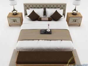 bedroom set 017 3D 모델
