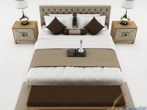 bedroom set 017 3D Model