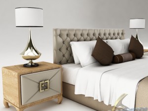bedroom set 017 3D 모델