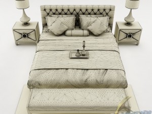 bedroom set 017 3D 모델