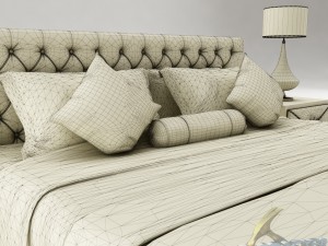 bedroom set 017 3D 모델