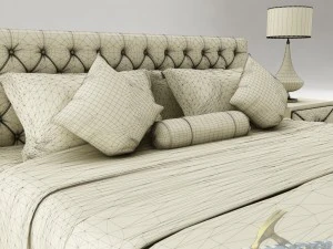 bedroom set 017 3D Model