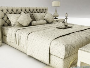bedroom set 017 3D 모델