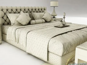 bedroom set 017 3D Model