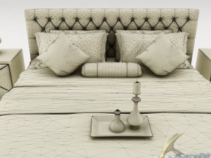 bedroom set 017 3D 모델