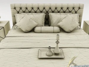 bedroom set 017 3D Model