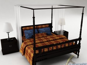bedroom set 018 Modello 3D