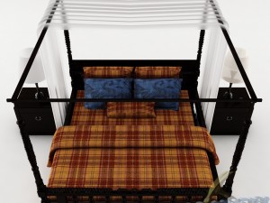 bedroom set 018 3D Modell