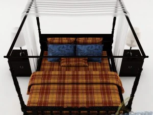 卧室套装018 3D 模型