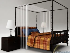 卧室套装018 3D 模型