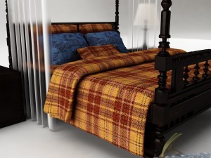 bedroom set 018 3D Modell