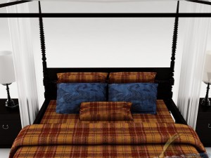 bedroom set 018 3D Modell