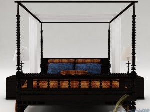 bedroom set 018 3D Modell