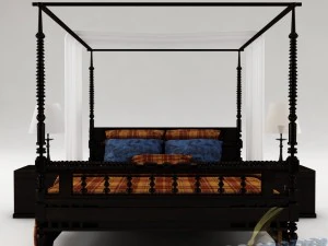 卧室套装018 3D 模型