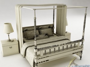 bedroom set 018 3D Modell