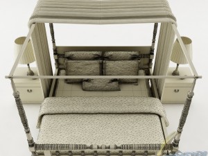 bedroom set 018 3D Modell