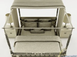 卧室套装018 3D 模型