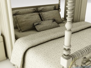 bedroom set 018 3D Modell
