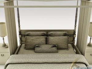 bedroom set 018 3D Modell