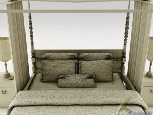 卧室套装018 3D 模型