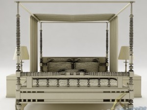 bedroom set 018 3D Modell