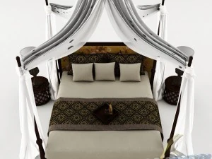 bedroom set 019 3D Model