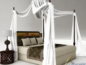bedroom set 019 3D Model