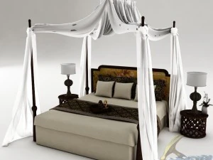 bedroom set 019 3D Model