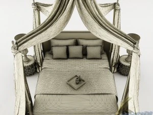 bedroom set 019 3D Model