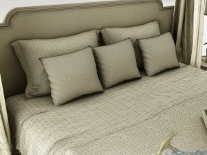 bedroom set 019 3D Model