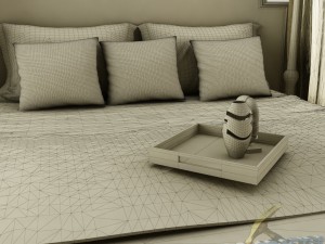 bedroom set 019 Model 3D