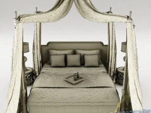 bedroom set 019 3D Model