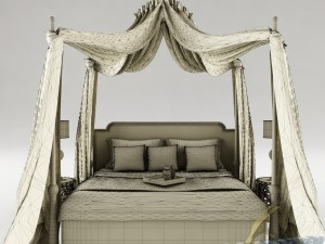 bedroom set 019 Model 3D