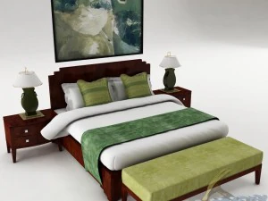 slaapkamerset 020 3D Model