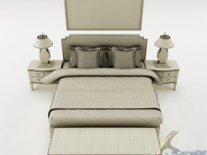 bedroom set 020 Modelo 3D