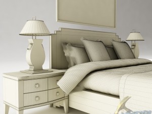 bedroom set 020 Modelo 3D