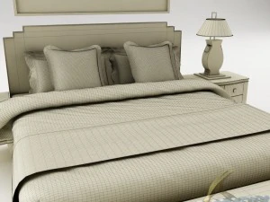 bedroom set 020 3D Model