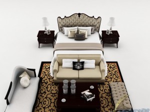 bedroom set 021 Modelo 3D