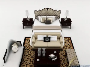 Schlafzimmerset 021 3D Modell