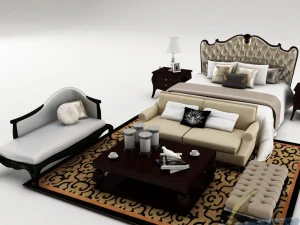 Schlafzimmerset 021 3D Modell