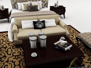 bedroom set 021 Modelo 3D