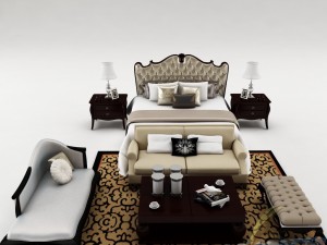 bedroom set 021 Modelo 3D
