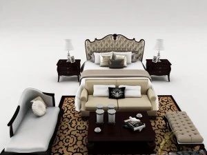 Schlafzimmerset 021 3D Modell