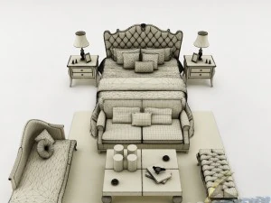 Schlafzimmerset 021 3D Modell